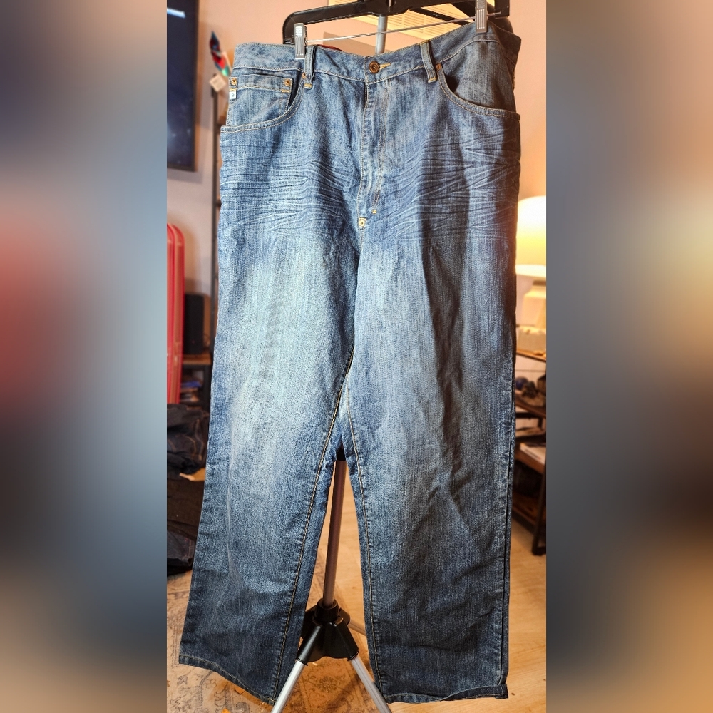 Indigo Red Brand Relaxed Fit Denim Jeans Sz 40x33" 5-1011